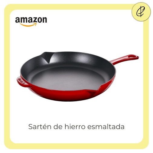 Sartén de hierro esmaltada