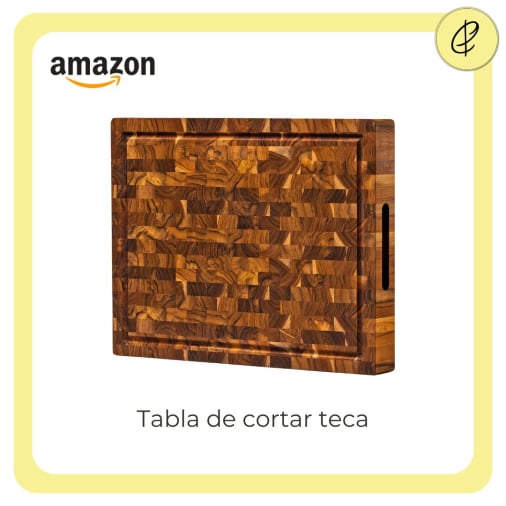 tabla de cortar de teca
